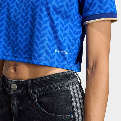 Italy 26 Home Replica Cropped Jersey