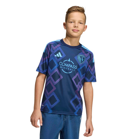 26 Sporting KC Youth Replica Away Jersey