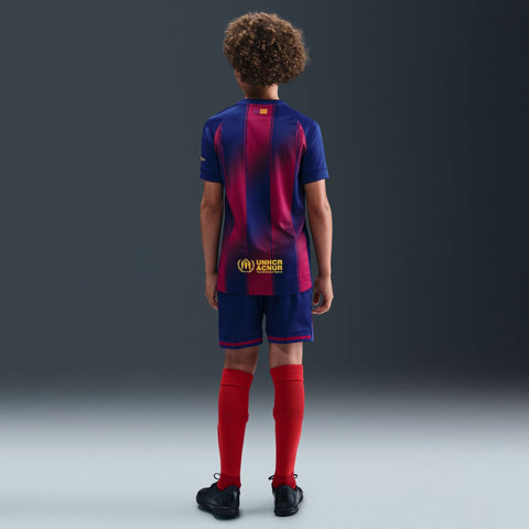 FC Barcelona 2025/26 Stadium Home Big Kids' Nike Dri - FIT Soccer Replica Jersey - Soccer90