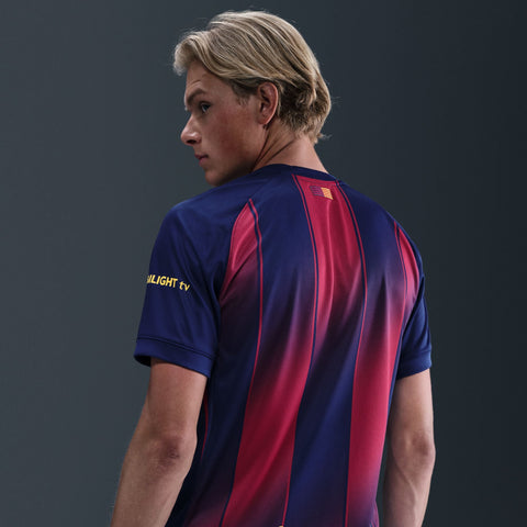 FC Barcelona 2025/26 Stadium Home Men's Nike Dri - FIT Soccer Replica Jersey - Soccer90