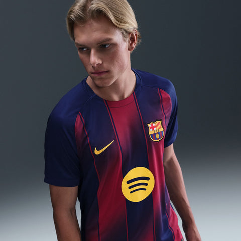 FC Barcelona 2025/26 Stadium Home Men's Nike Dri - FIT Soccer Replica Jersey - Soccer90