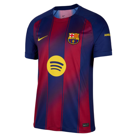 FC Barcelona 2025/26 Stadium Home Men's Nike Dri - FIT Soccer Replica Jersey - Soccer90