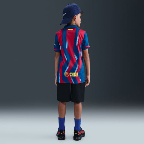 FC Barcelona 2025/26 Stadium Third Big Kids' Nike Dri - FIT Total 90 Soccer Replica - Soccer90
