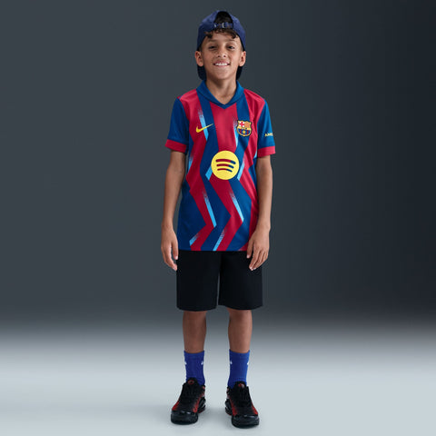 FC Barcelona 2025/26 Stadium Third Big Kids' Nike Dri - FIT Total 90 Soccer Replica - Soccer90