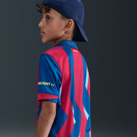 FC Barcelona 2025/26 Stadium Third Big Kids' Nike Dri - FIT Total 90 Soccer Replica - Soccer90