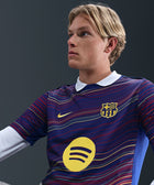 FC Barcelona Academy Pro Home Men's Nike Dri - FIT Soccer Pre - Match Short - Sleeve Top - Soccer90