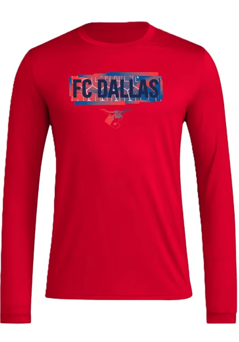 FC Dallas LongSleeve Pregame Wordmark Tee - Soccer90