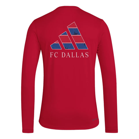 FC Dallas LS Pregame Red Tee - Soccer90