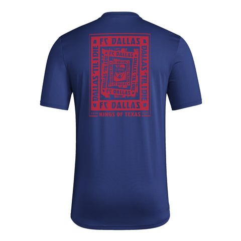 FC Dallas Pregame Logo Navy Tee - Soccer90