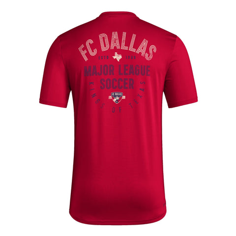 FC Dallas Pregame Logo Red Tee - Soccer90