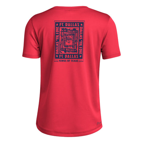 FC Dallas Pregame Logo Red Tee Kids - Soccer90