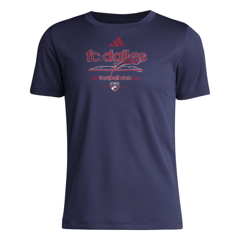 FC Dallas Pregame Navy Tee Kids - Soccer90