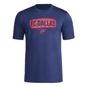 FC Dallas Pregame Wordmark Navy Tee - Soccer90