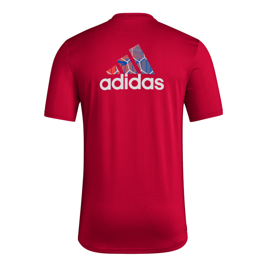 FC Dallas Pregame Wordmark Red Tee - Soccer90