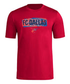 FC Dallas Pregame Wordmark Red Tee - Soccer90