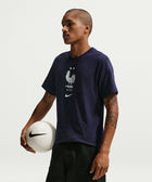 France Crest Navy Tee - Soccer90