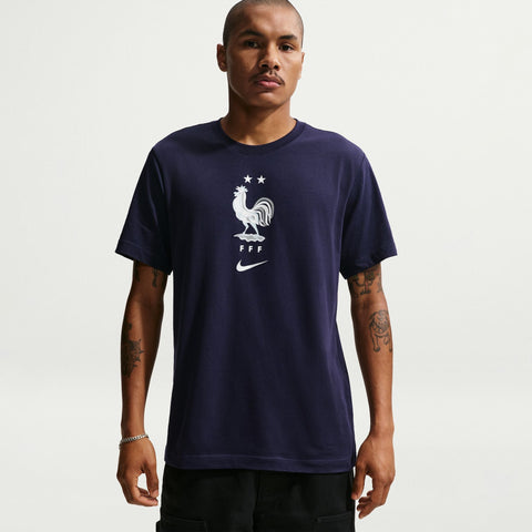 France Crest Navy Tee - Soccer90