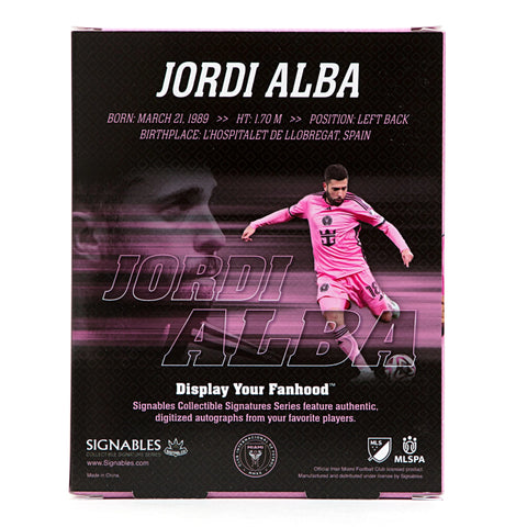 Jordi Alba - Inter Miami - Signables Collectible - Soccer90