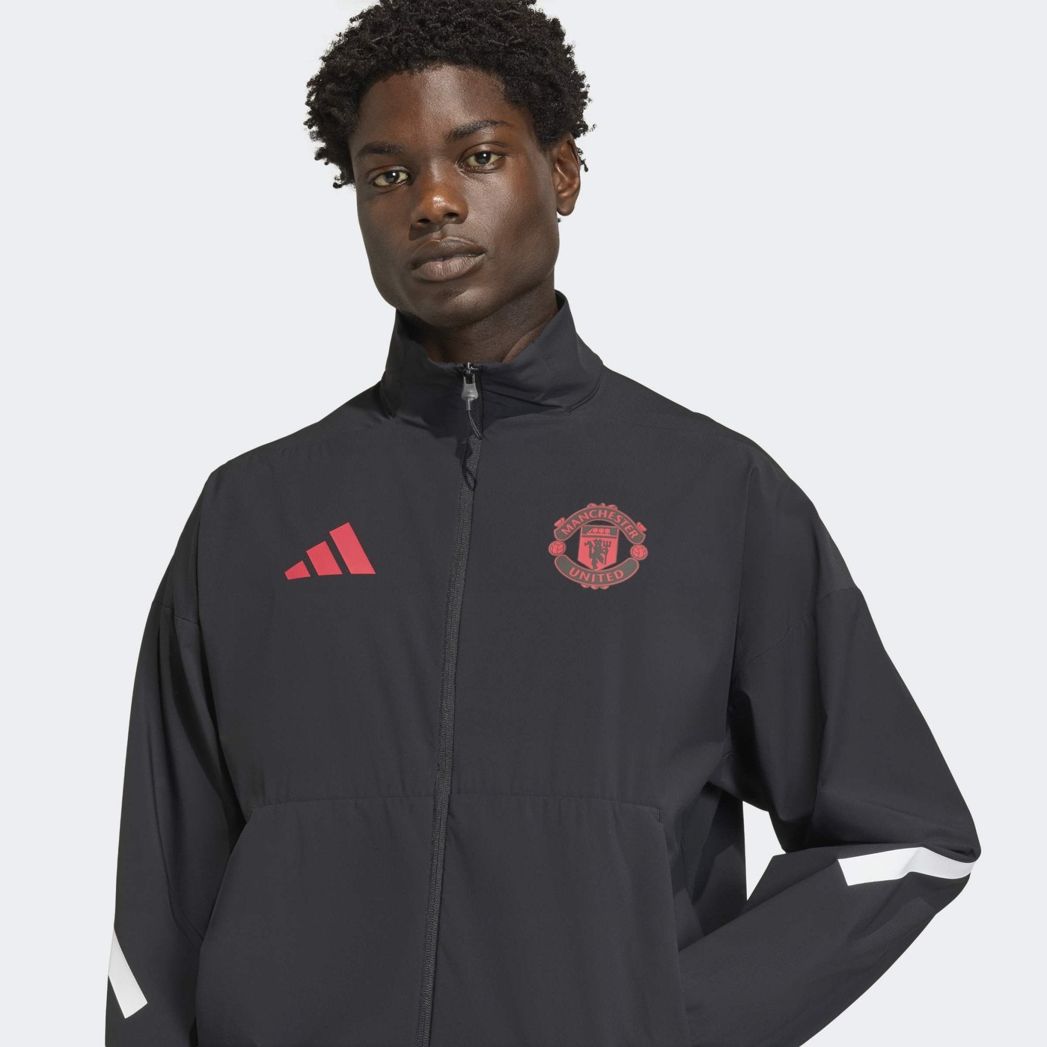  × MANCHESTER UNITED トラックジャケットジャージ Manchester United Z.N.E.Black Anthem Jacket – Soccer90