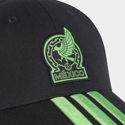 Mexico 26 Black Baseball Cap With 3 Stripes - Soccer90