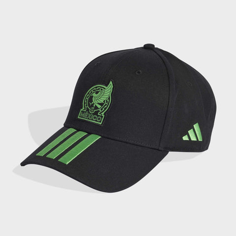 Mexico 26 Black Baseball Cap With 3 Stripes - Soccer90