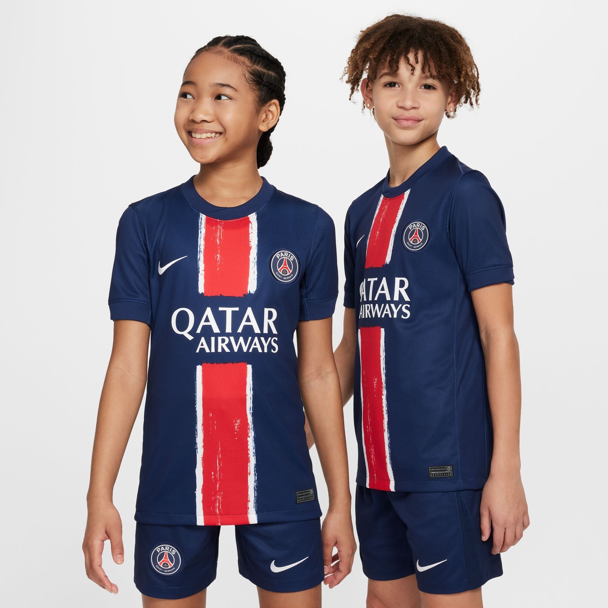 Paris Saint Germain 2024 25 Stadium Home Big Kids Jersey Soccer90