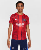 Paris Saint - Germain Academy Pro Big Kids' Nike Dri - FIT Red Pre - Match Soccer Top - Soccer90