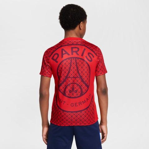 Paris Saint - Germain Academy Pro Big Kids' Nike Dri - FIT Red Pre - Match Soccer Top - Soccer90