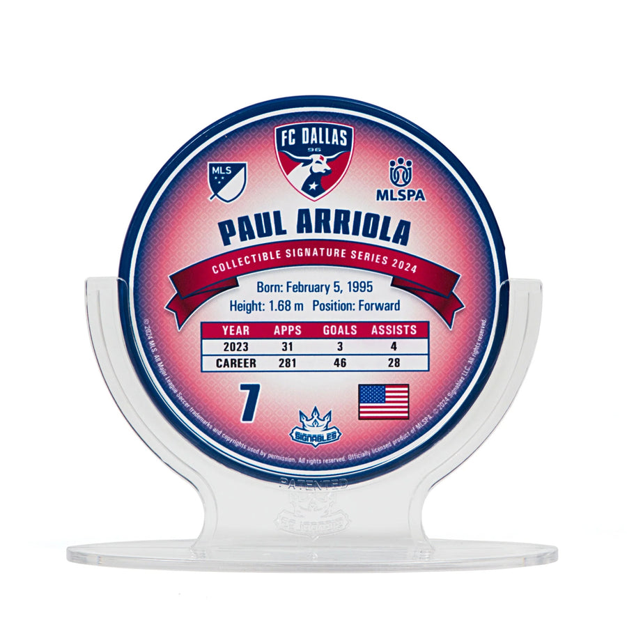 Paul Arriola - FC Dallas 2024 Signables Sports Collectible - Soccer90