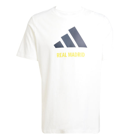 Real Madrid Seasonal White Graphic T-Shirt - Soccer90