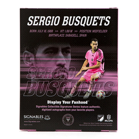 Sergio Busquets - Inter Miami - Signables Collectible - Soccer90