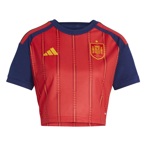 Spain 26 Home Cropped Jersey - Soccer90