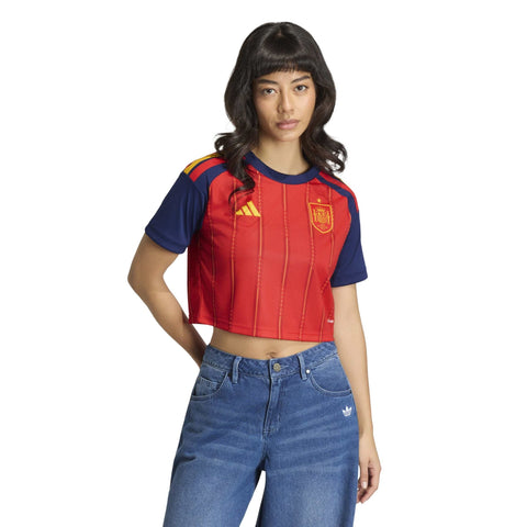 Spain 26 Home Cropped Jersey - Soccer90