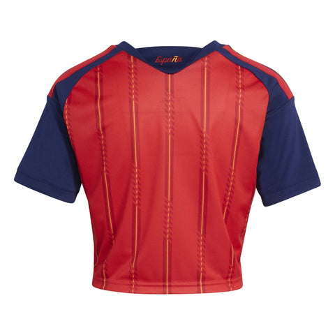 Spain 26 Home Cropped Jersey - Soccer90