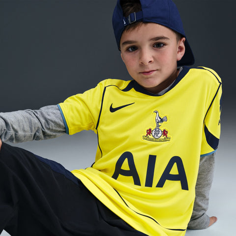 Tottenham Hotspur 2025/26 Stadium Third Big Kids' Nike Dri - FIT Total 90 Soccer Replica Jersey - Soccer90