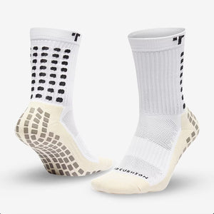 Tru Sox Mid Cushion White Socks - Soccer90