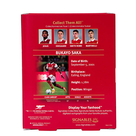 Bukayo Saka - Arsenal F.C. 2022-23 Signables Collectibles - Soccer90