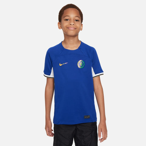 Chelsea FC 2023/24 Stadium Home Big Kids' Nike Dri-FIT Soccer Jersey - Soccer90