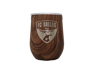 FC Dallas Walnut Stemless - Soccer90