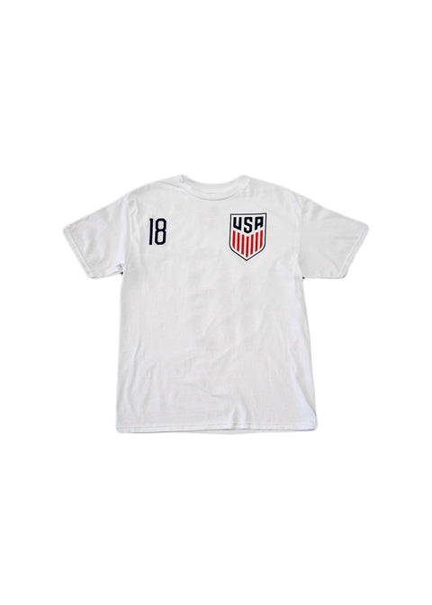 USMNT Name & Number Youth Tee | Ricardo Pepi - Soccer90